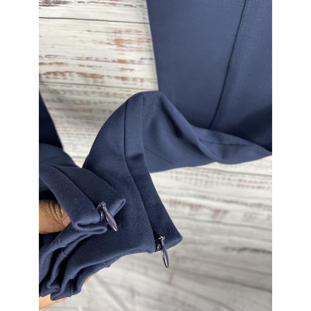 Tory Sport Pants Women's Large Navy Blue Stretch Side Zip Leggings Athletic Yoga - Picture 5 of 8